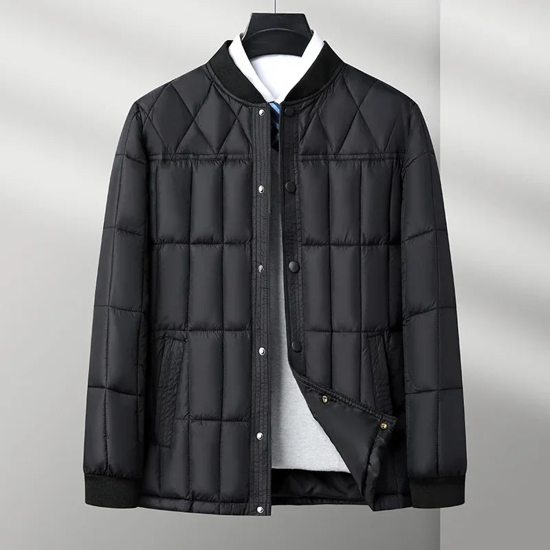 Tailored Windproof Button-Up Jacket