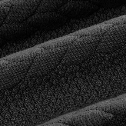 Arthur Cable Knit High-Neck Half-Zip Sweater | Textured Hip-Length Sweater