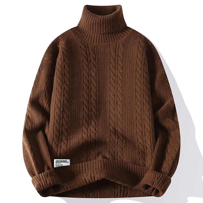 Cable-Knit Turtleneck