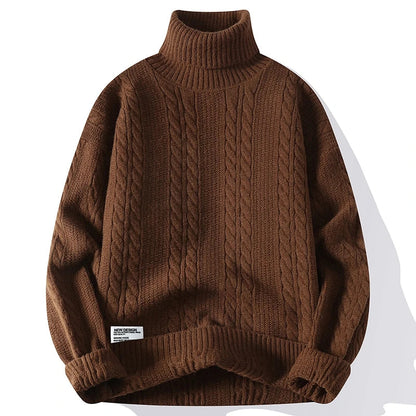 Cable-Knit Turtleneck