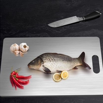 Stainless Steel Cutting Board with Integrated Handle