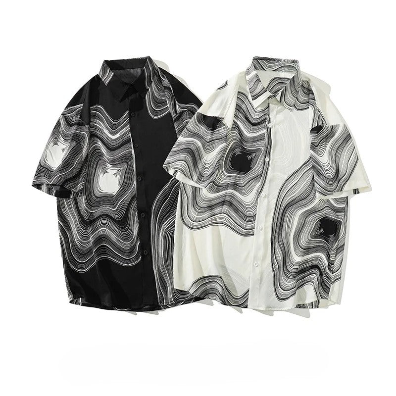 Monochrome Ripple Shirt