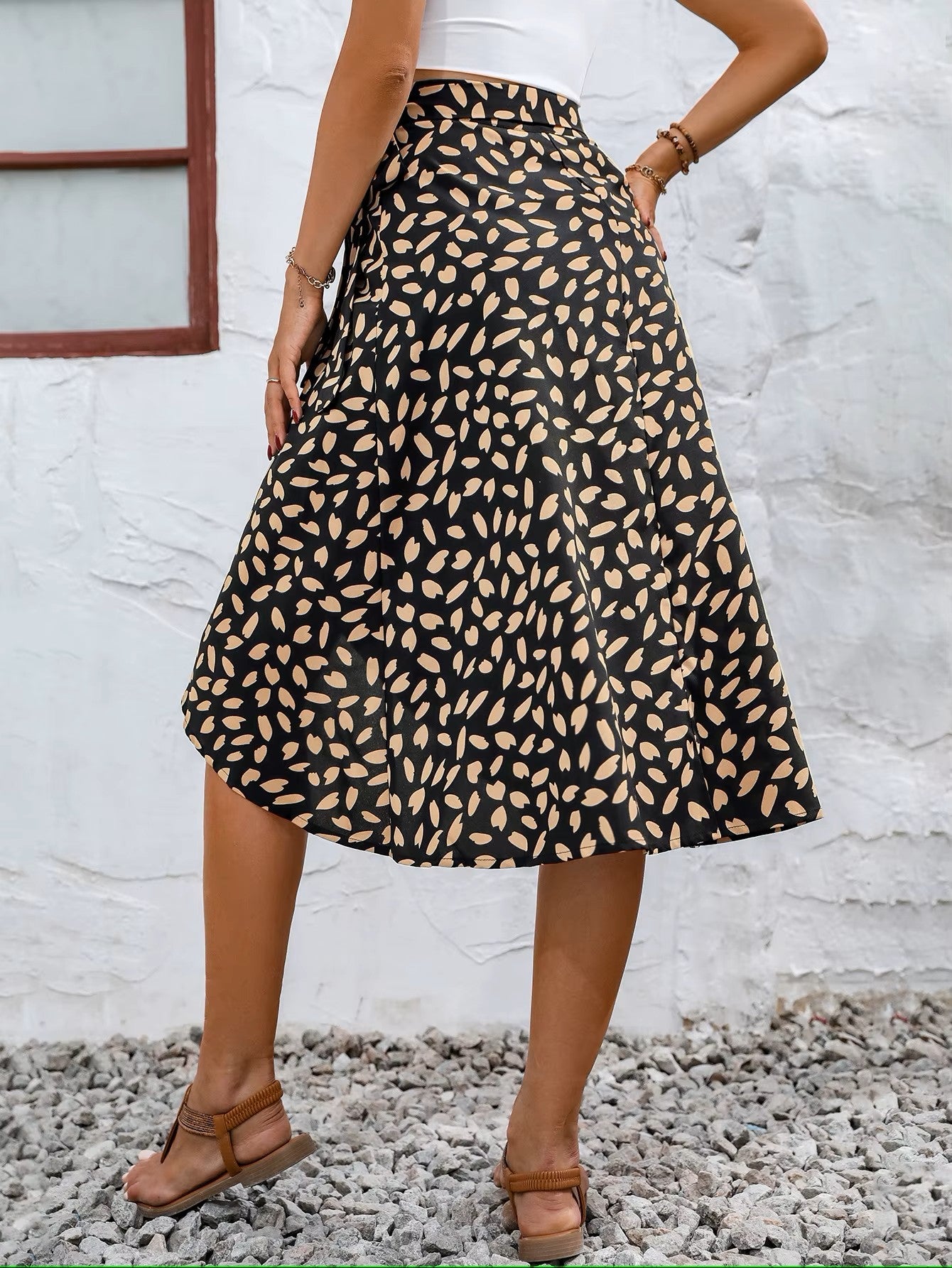 Gina Midi Wrap Skirt