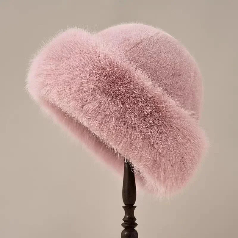 Isabella Rounded Silhouette Fur Hat | Solid Fur Hat