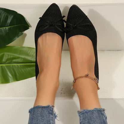 Bow-Knit Flats