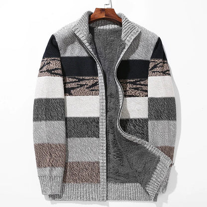 Color-Block Wool Cardigan