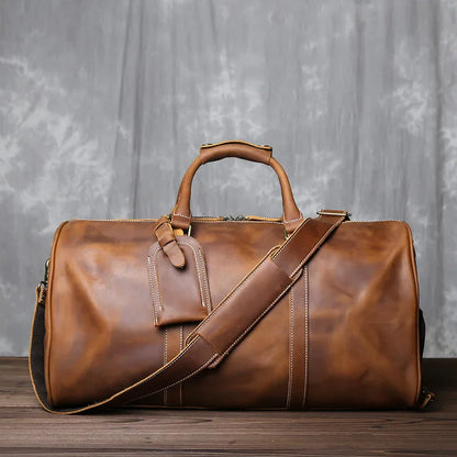 Denali Leather Bag | Classic Duffel Design