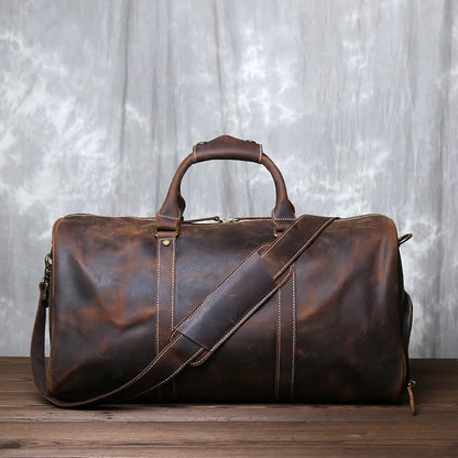 Denali Leather Bag | Classic Duffel Design