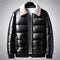 Oliver Quilted Puffer Jacket | Shearling Collar Collared Jacket