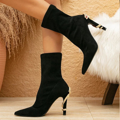 Medusa Rhinestone Crystal Boot