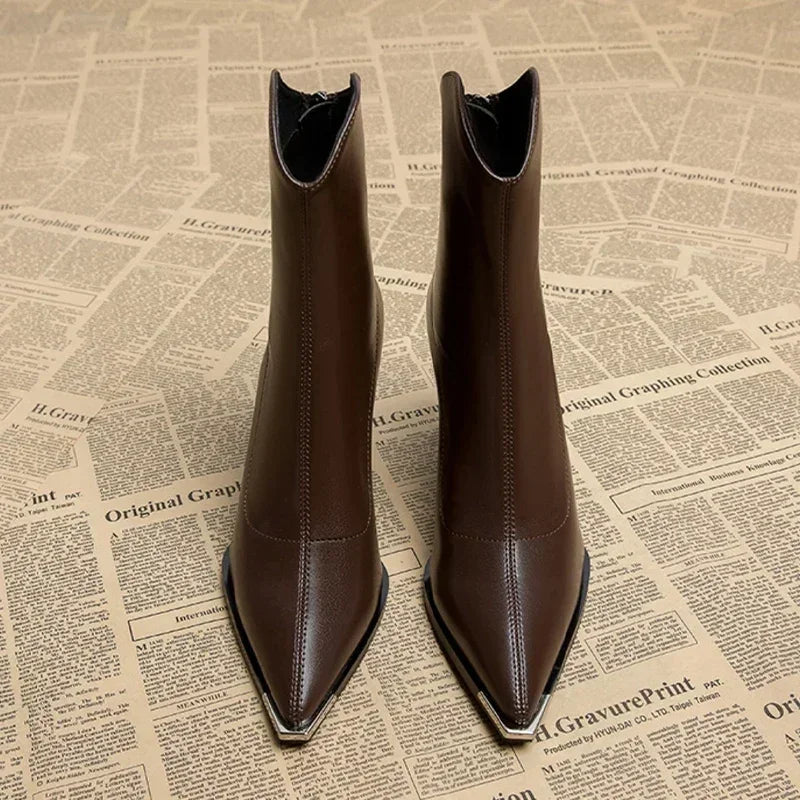 Chrome Tip Chelsea Leather Boot