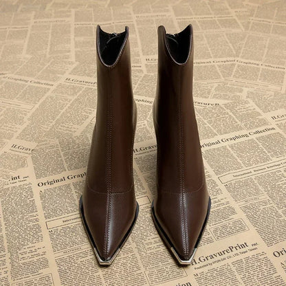 Chrome Tip Chelsea Leather Boot