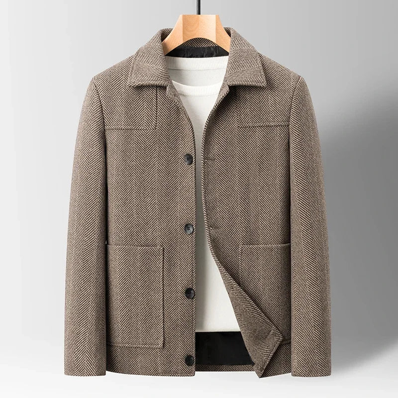 Joshua Regular Fit Chore Coat | Collared Button Front Coat