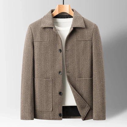 Joshua Regular Fit Chore Coat | Collared Button Front Coat
