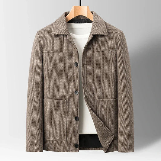 Joshua Regular Fit Chore Coat | Collared Button Front Coat