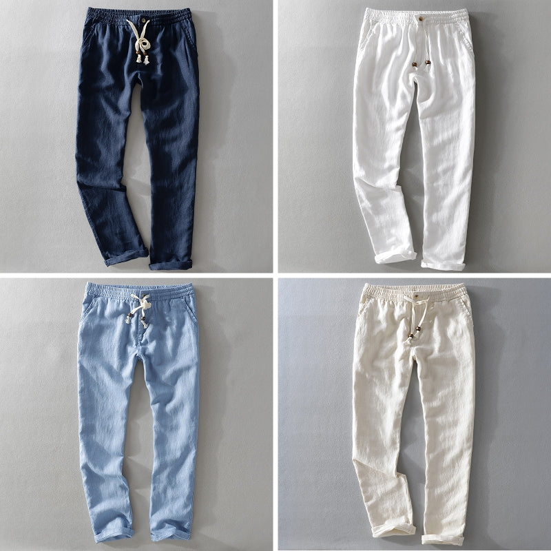 Theodore Willow Casual Linen Pants | Lightweight Summer Trousers