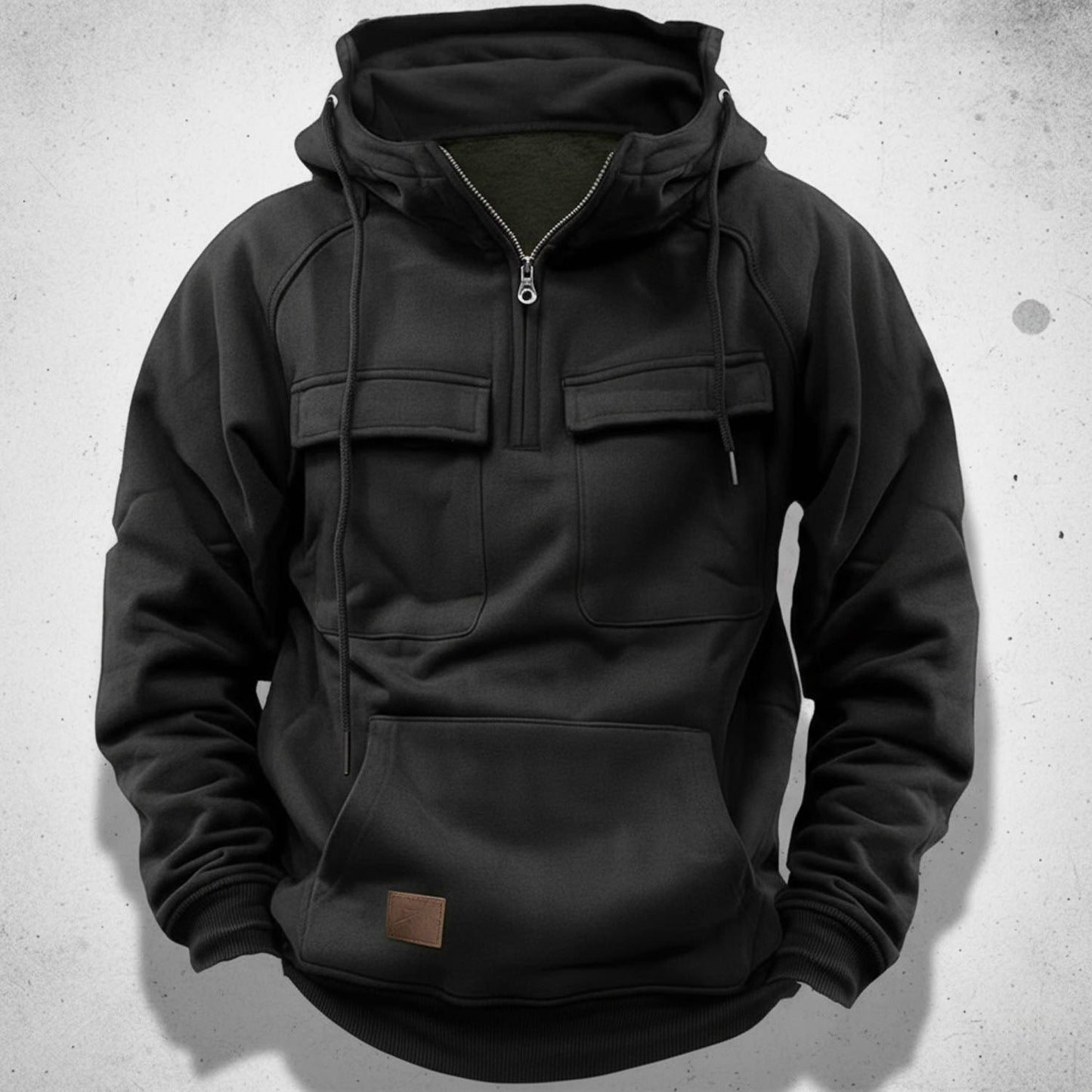 Jack Relaxed Fit Quarter-Zip Hoodie | Hooded Drawstring Hoodie