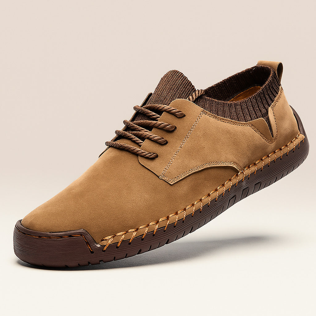Oliver Comfort Fit Low-Top Moc-Toe Shoes | Lace-Up Solid Moc-Toe Shoes