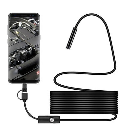 Waterproof endoscope camera with high resolution for tight spaces