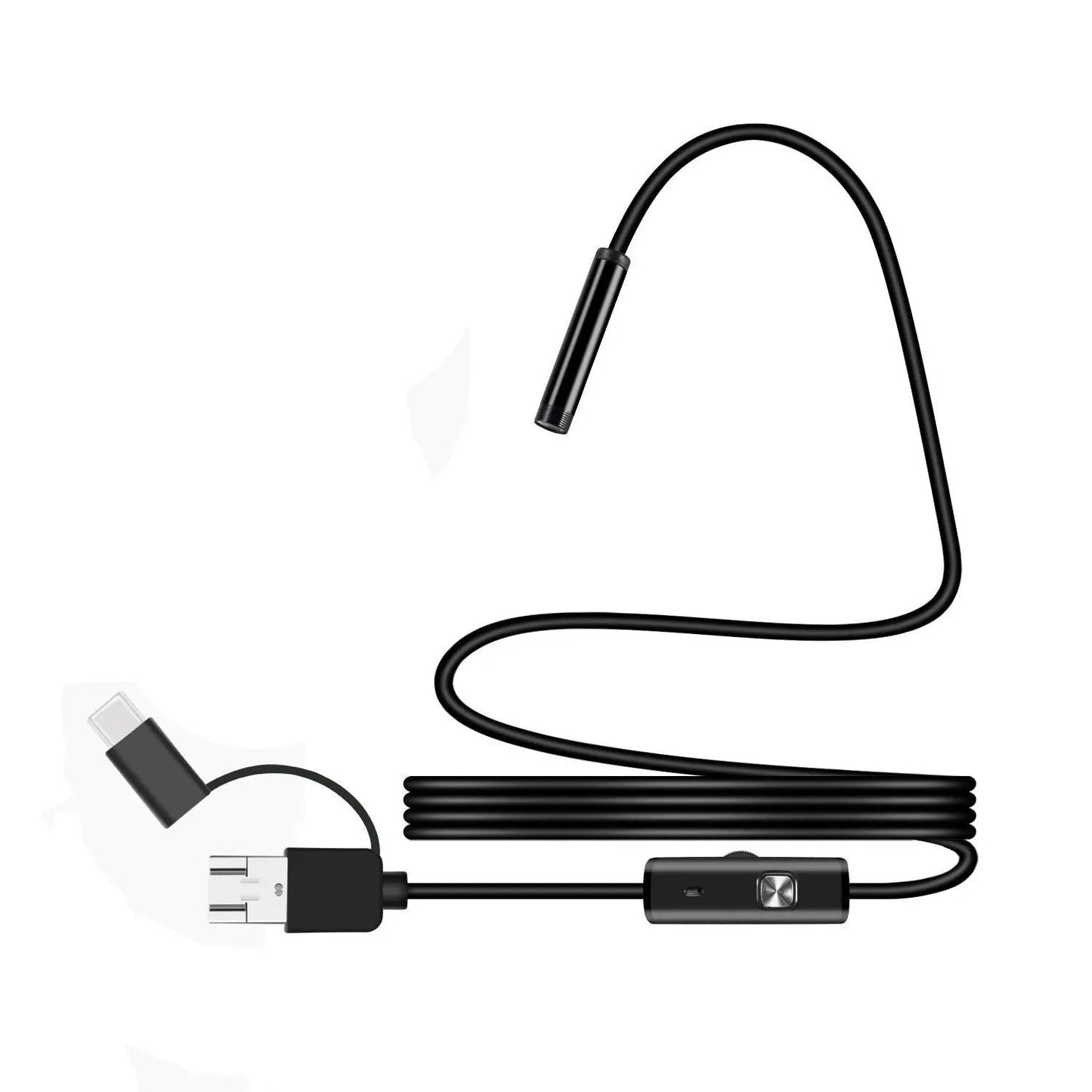 Waterproof endoscope camera with high resolution for tight spaces