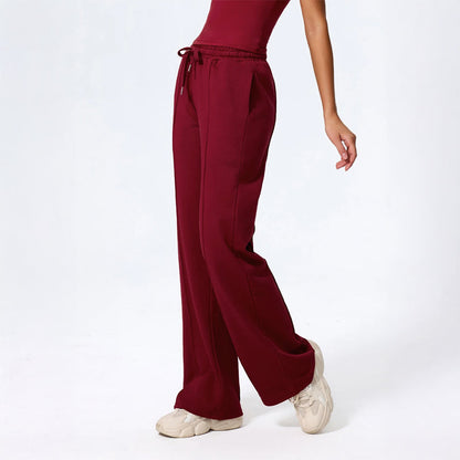 Isla Relaxed Fit Wide Leg Lounge Pants | Drawstring Waist Pintuck Lounge Pants