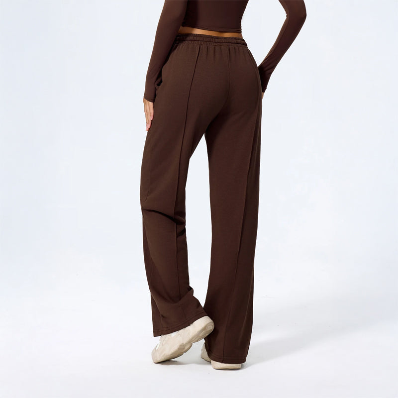 Isla Relaxed Fit Wide Leg Lounge Pants | Drawstring Waist Pintuck Lounge Pants