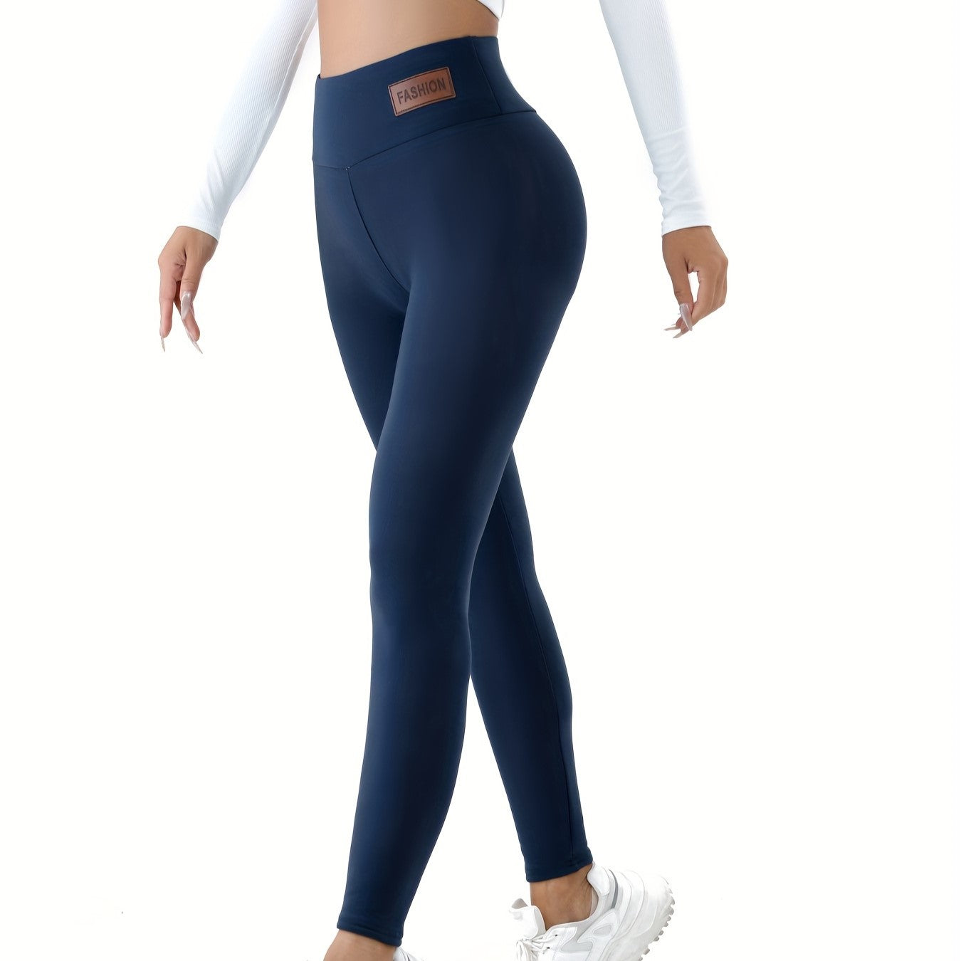 Amelia Skinny Thermal Leggings | High-Waisted Full-Length Leggings