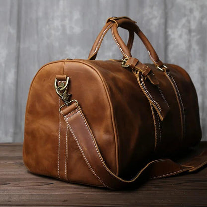 Denali Leather Bag | Classic Duffel Design