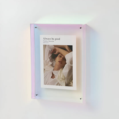 Modern Acrylic Picture Frame With Transparent Design