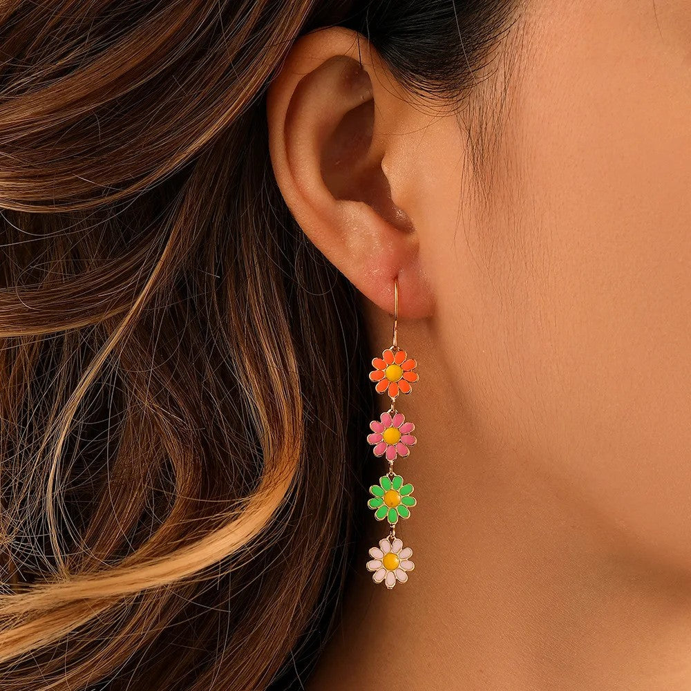 Daisy Charm Earrings