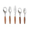 Japanese Style Wood Handle Flatware Set