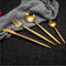 Matte Gold Flatware Set