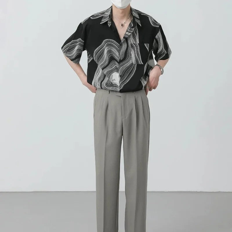 Monochrome Ripple Shirt