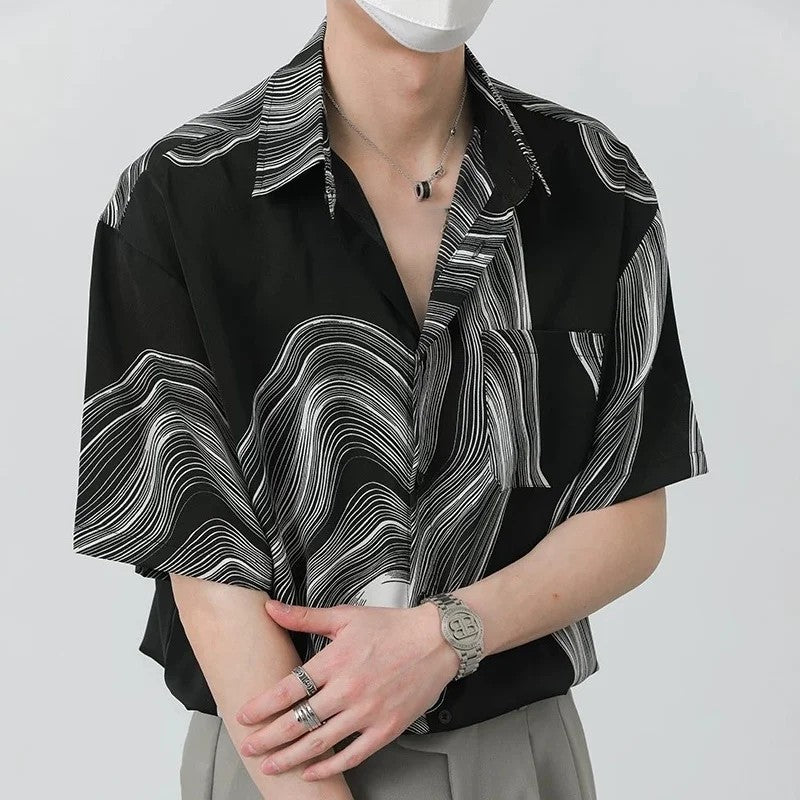 Monochrome Ripple Shirt