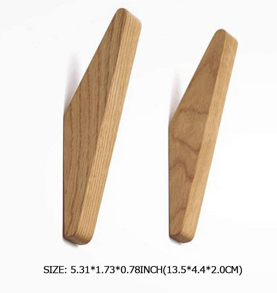 Minimalist Angled Wooden Wall Hook With Geometric Design