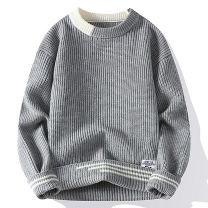 Color Block Knitted Pullover
