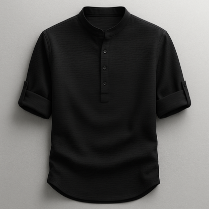 Hudson Henley Shirt | Long Sleeve Casual