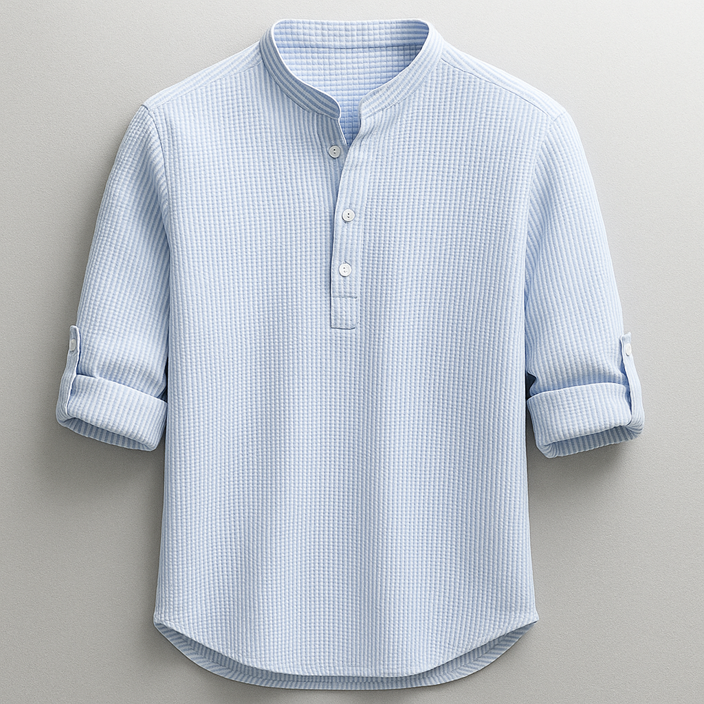 Hudson Henley Shirt | Long Sleeve Casual
