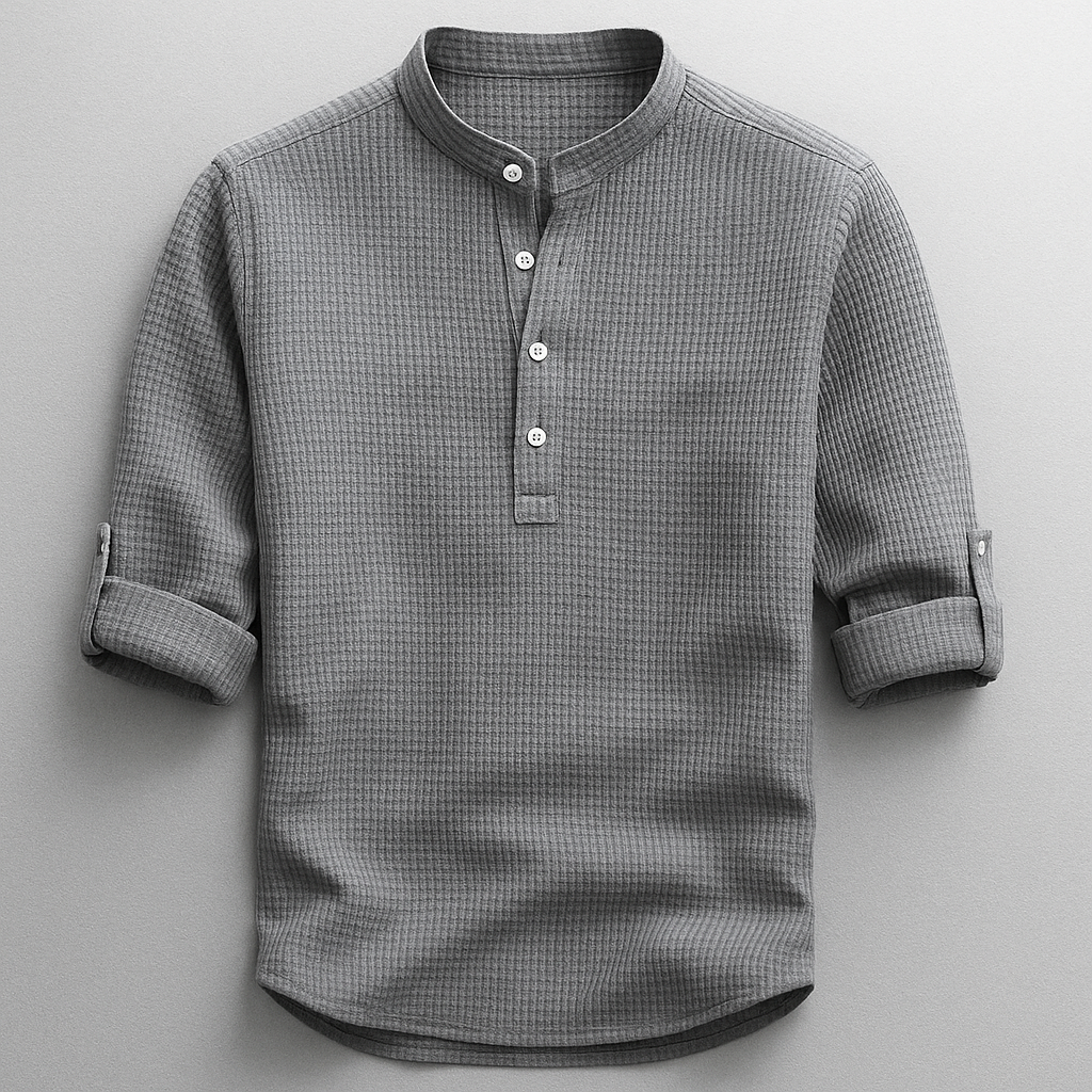Hudson Henley Shirt | Long Sleeve Casual