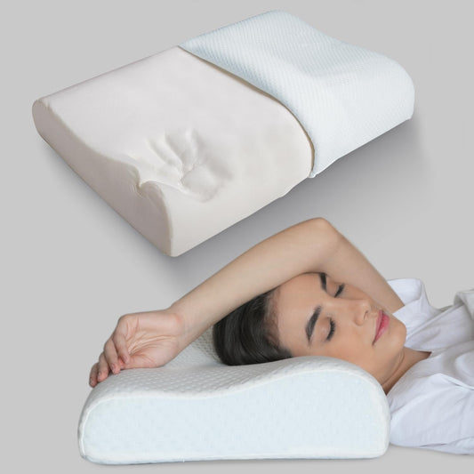 Contoured Memory Foam Pillow With Ergonomic Support
