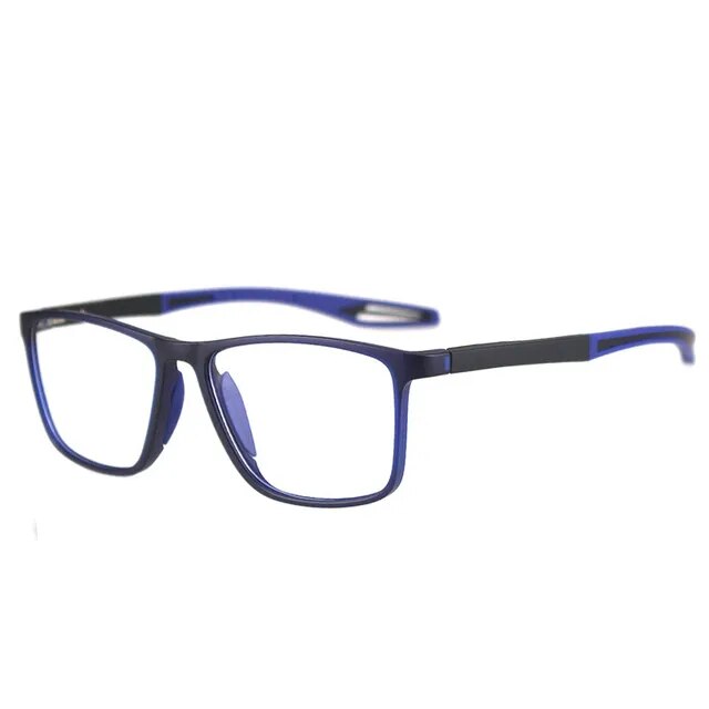 Freddie Two-Tone Rectangular Glasses – Textured Grip Modern Design