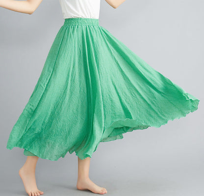 Maci Rhode - Cotton Linen Maxi Skirt