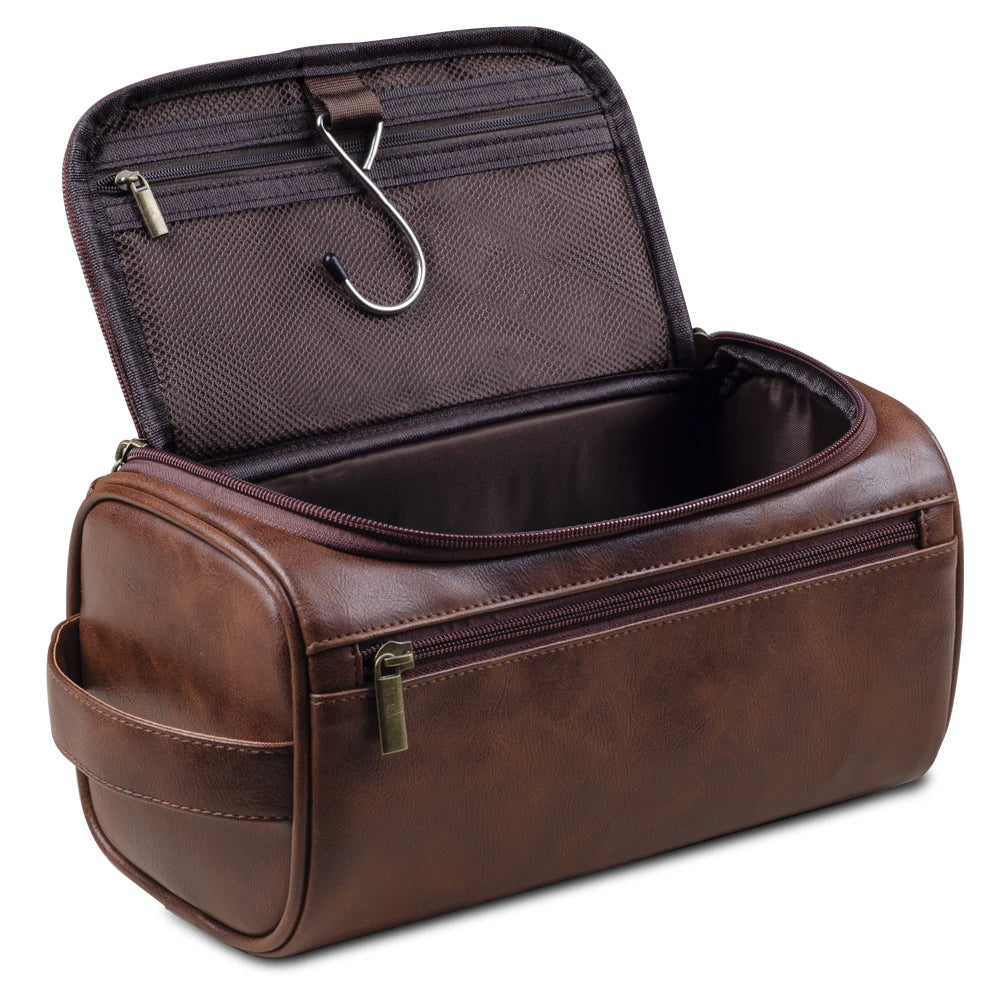 Classic Leather Toiletry Bag