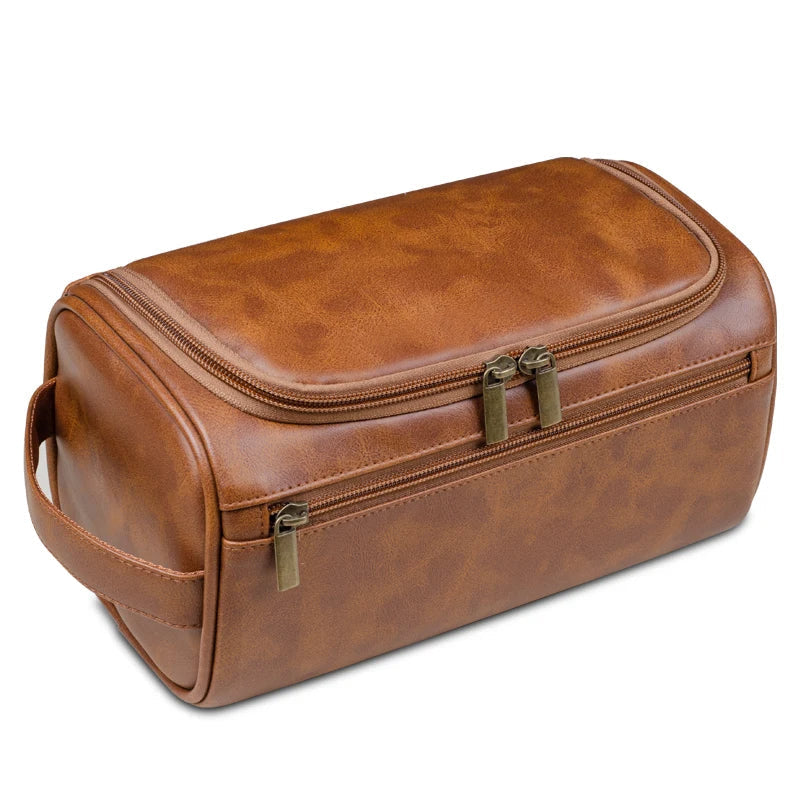 Classic Leather Toiletry Bag