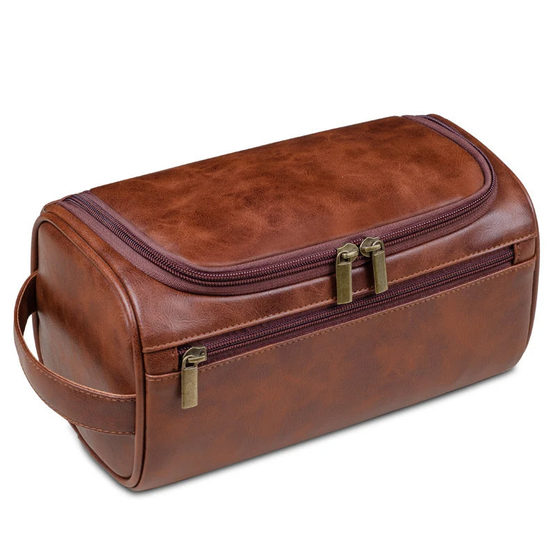 Classic Leather Toiletry Bag