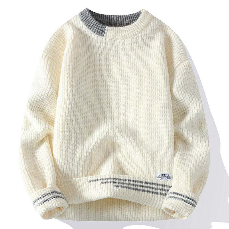 Color Block Knitted Pullover