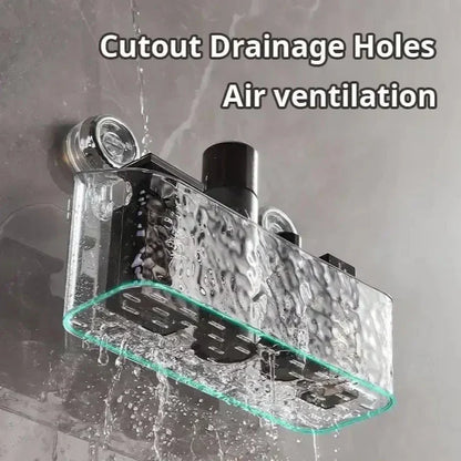 Practical wall shelf without drilling for bathroom