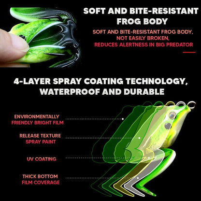 Spirebuzz™ JumpMaster Frog Lure - 5 Pcs Set