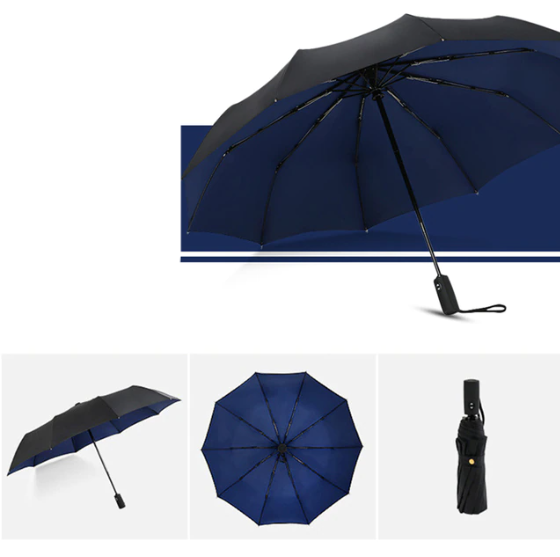 Storm-Proof Folding Umbrella – Durable Wind-Resistant Design