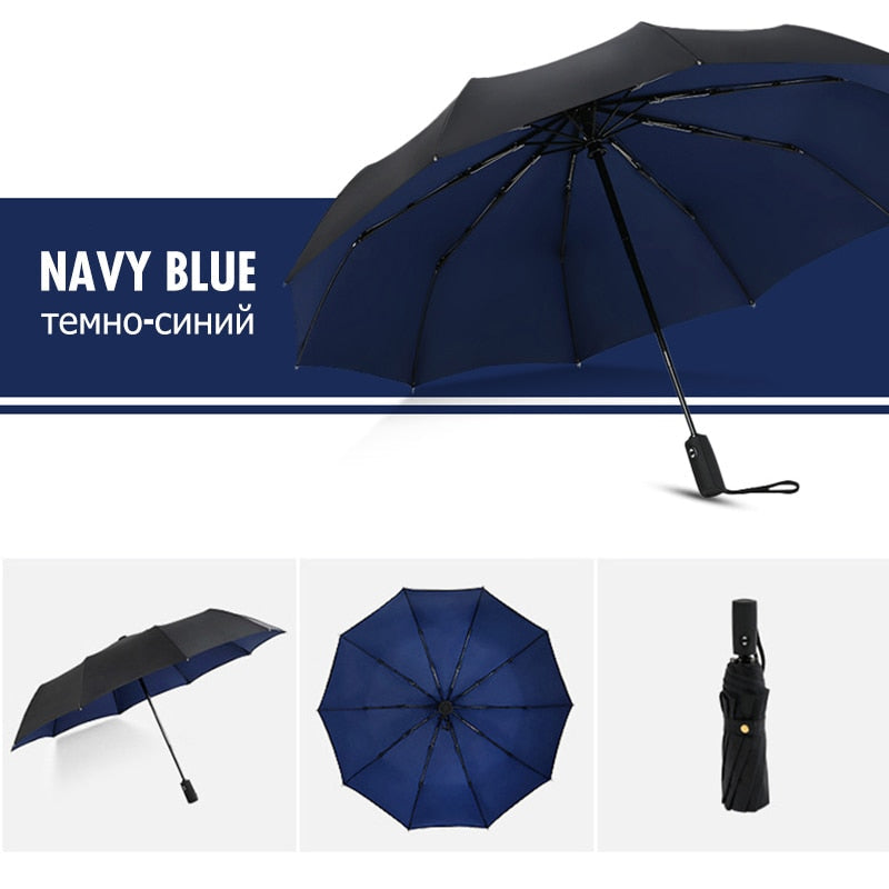 Storm-Proof Folding Umbrella – Durable Wind-Resistant Design